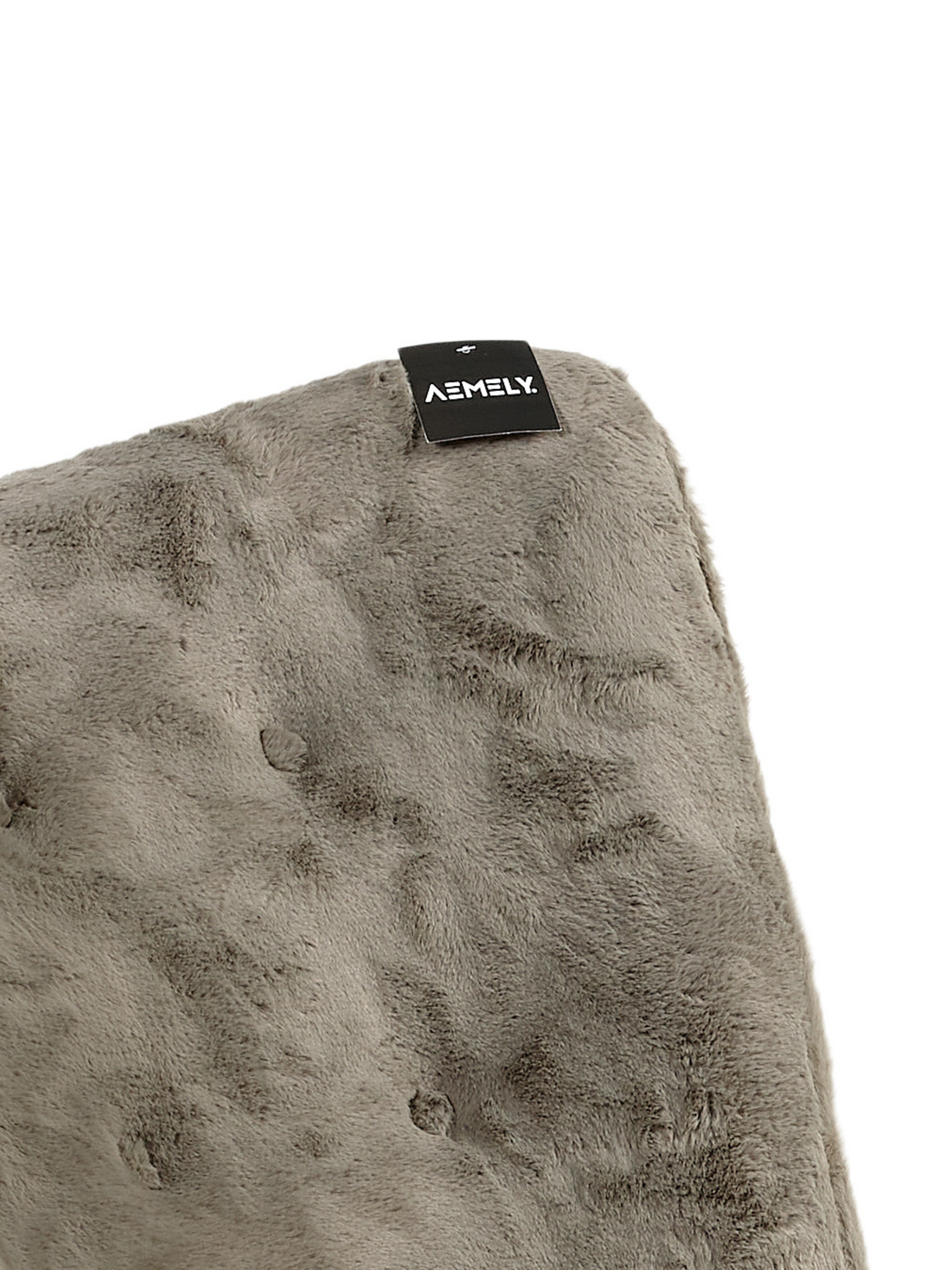 Rocking Chair Mama - Olive Green Faux Fur & Black Wood
