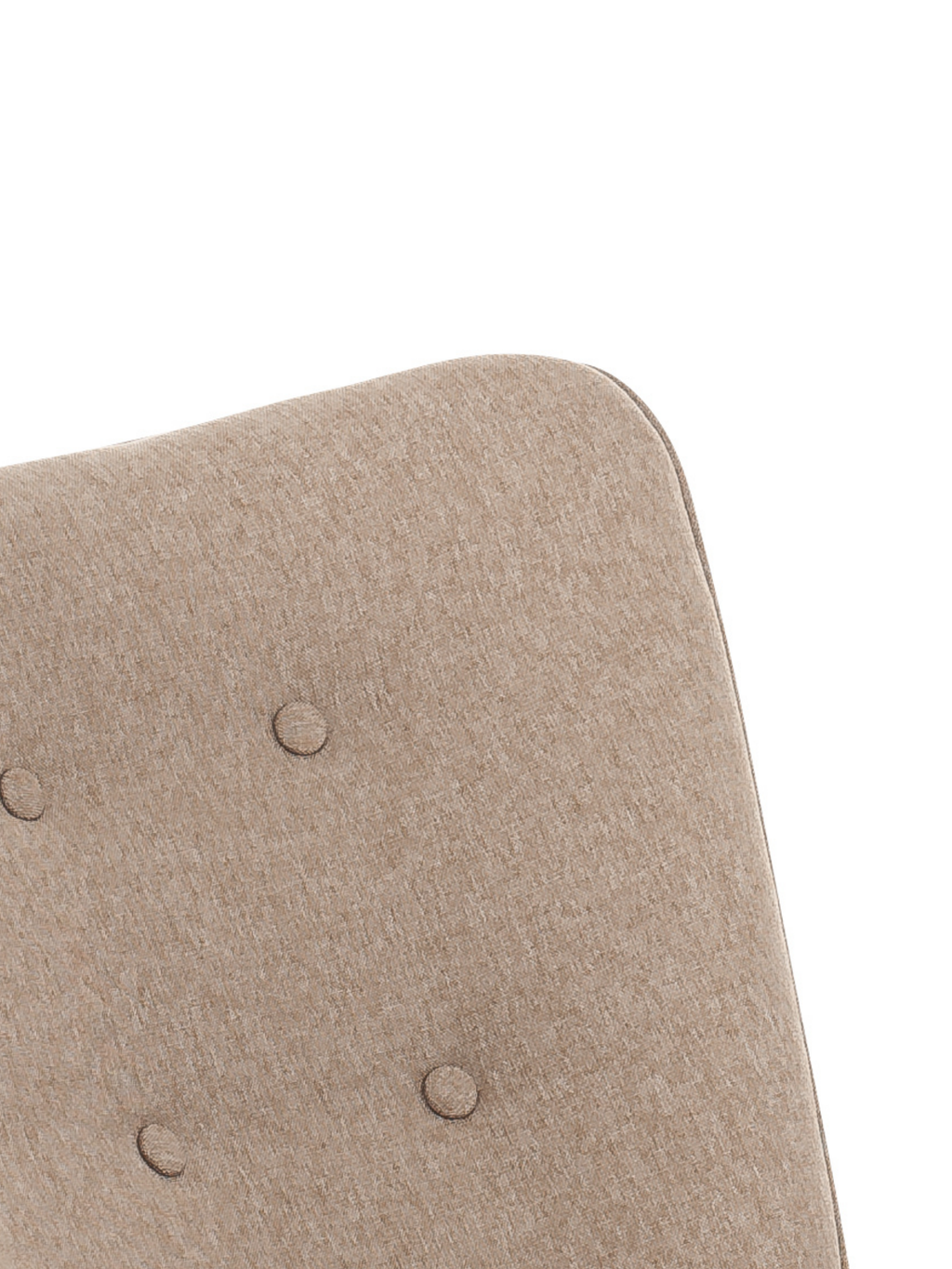 Rocking Chair Mama - Beige Fabric & Natural Wood