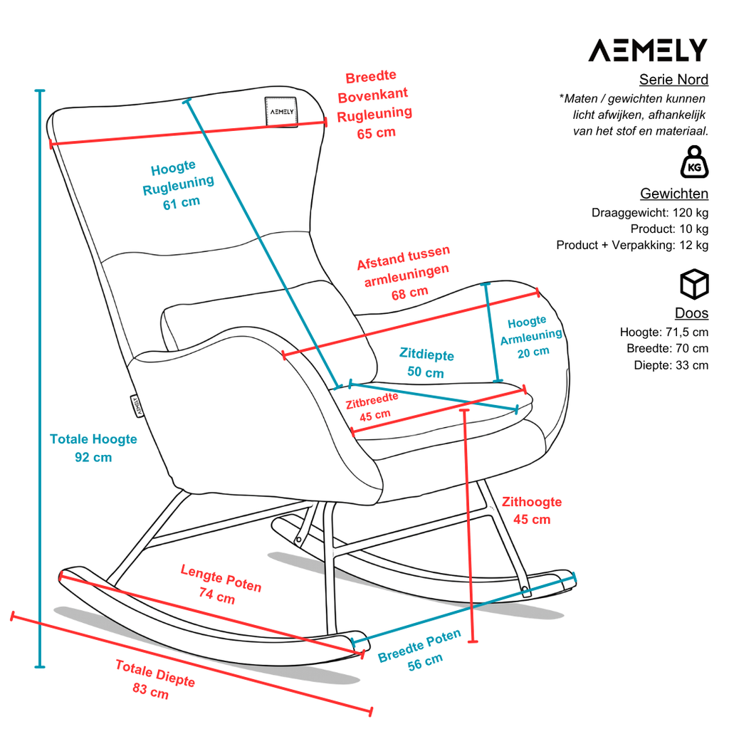Aemely Nord Technische Maatvoering