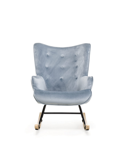 Aemely schommelstoel steerne baby blue velvet