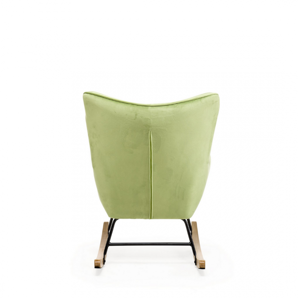 Aemely schommelstoel steerne dino groen velvet