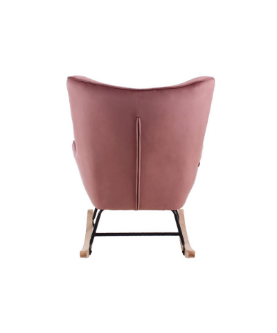 Aemely schommelstoel steerne roze velvet